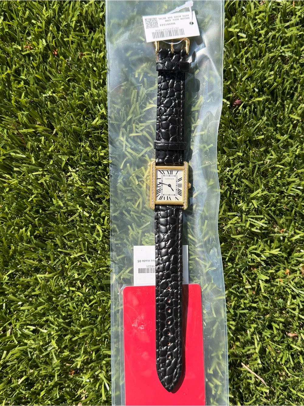 Classic Men's Black Leather Strap Watch with Gold Case